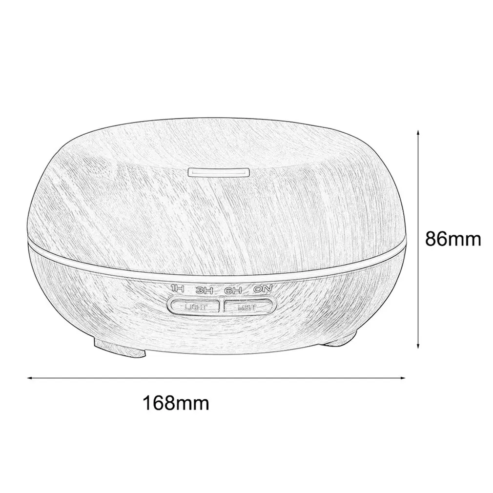 

200ML Wood Aromatherapy Essential Oils Diffuser Altar Shape Humidifier Air Purifier Aromatherapy Machine