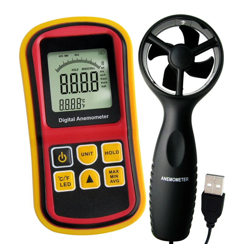 Анемометр BENETECH GM8901 измеритель скорости ветра 45 м/с (88 миль/ч) ЖК цифровой