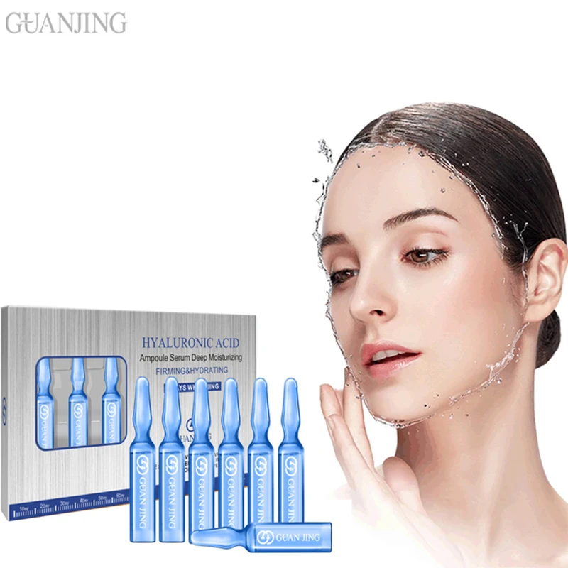 

Hyaluronic Acid Ampoule Moisturizing Brighten Face Serum Fades Spots Whitening Oil Control Shrink Pores Nourish Firm Skin Care