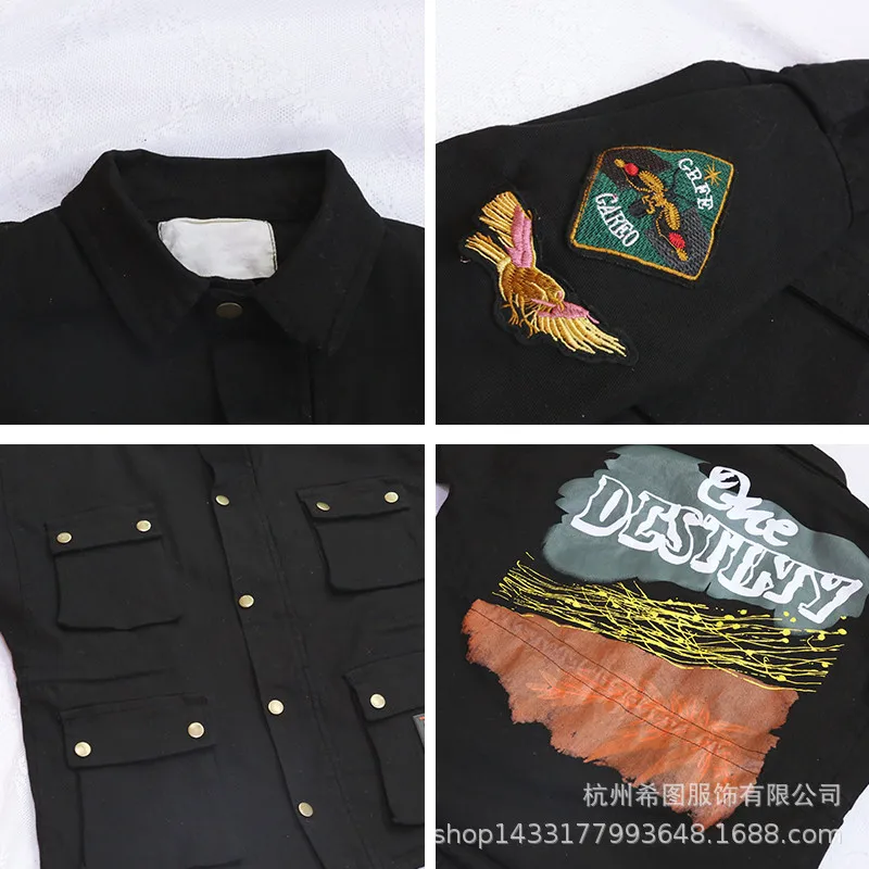 Girls plus velvet jacket 2019 winter new children's boy version of the printing long thick cardigan | Детская одежда и обувь