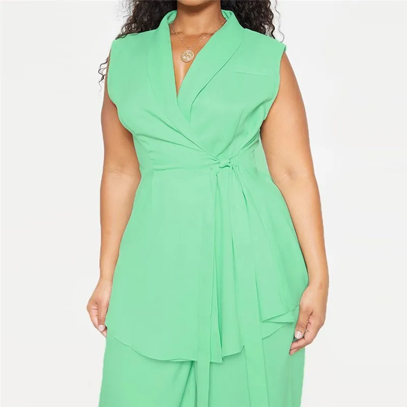 Осень плюс размер Модные свободные одноцветные без пуговиц на шнуровке 3XL 7XL