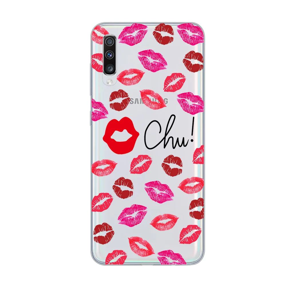 Ciciber чехол для телефона Сексуальная губная помада с поцелуем samsung Galaxy A50 A70 A80 A40 A30
