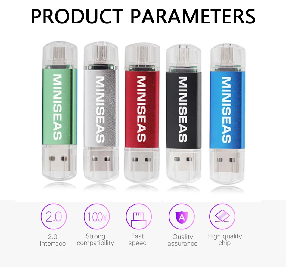 MIniseas 2 цвета портативный otg usb флэш-накопитель 8 Гб 16 Гб внешний накопитель для системы Android устройство memory stick pen drive U stick