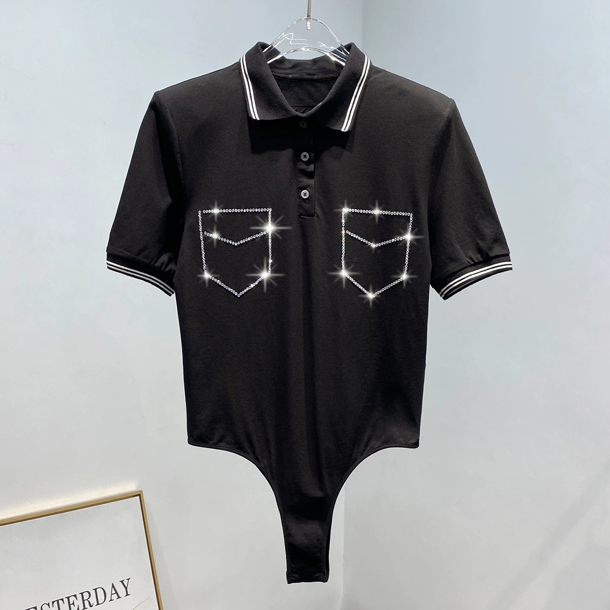 Отложной воротник с короткими рукавами DEAT 2020 | Женская одежда