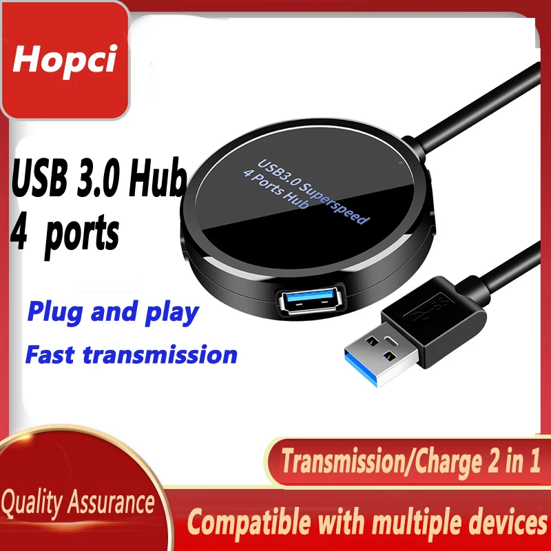 

4 in 1 USB Hub 3.0 for Mobile Phone tablet Laptop Splitter Port High Speed Accessories Adapter Hub