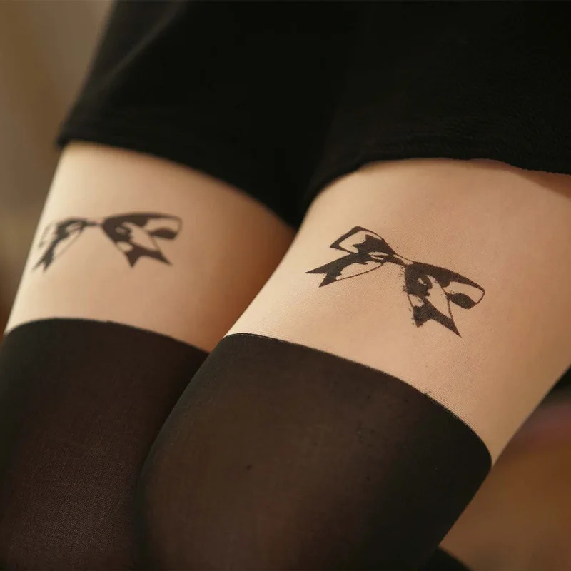 Anime cartoon stockings cat loving heart bear totoro devil Kumamon bowknot cute fun sweet women cotton stockings cosplay kawaii