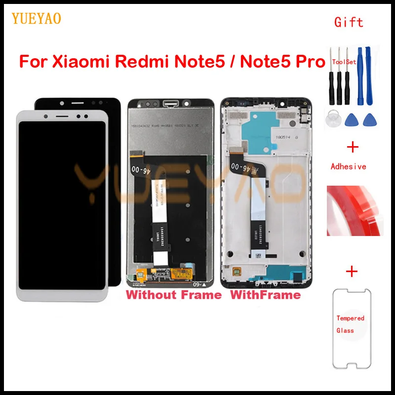 For Xiaomi Redmi Note 5 Pro LCD Display Touch Screen Digitizer Assembly Replacement Note5 5.99 Inch | Мобильные телефоны и