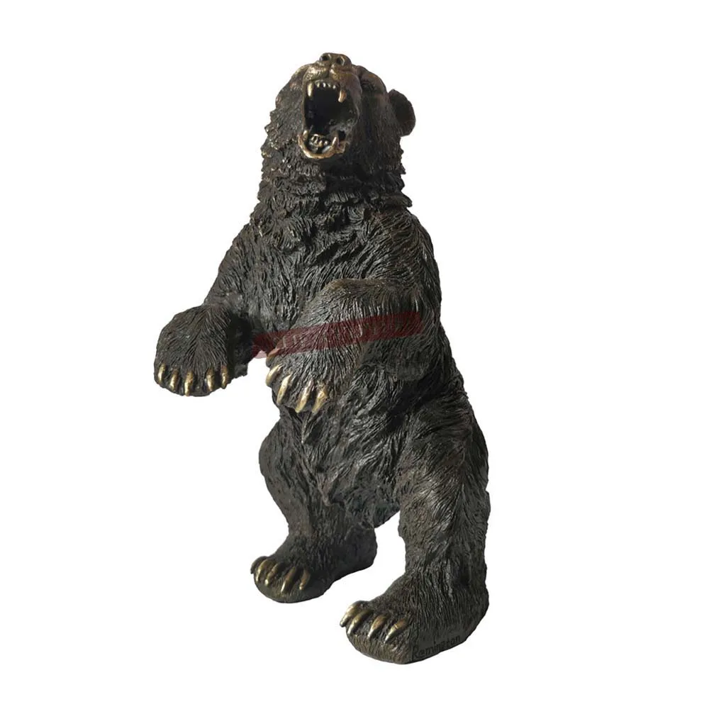 Скульптура животного дикой природы реальная бронзовая винтажная фигурка