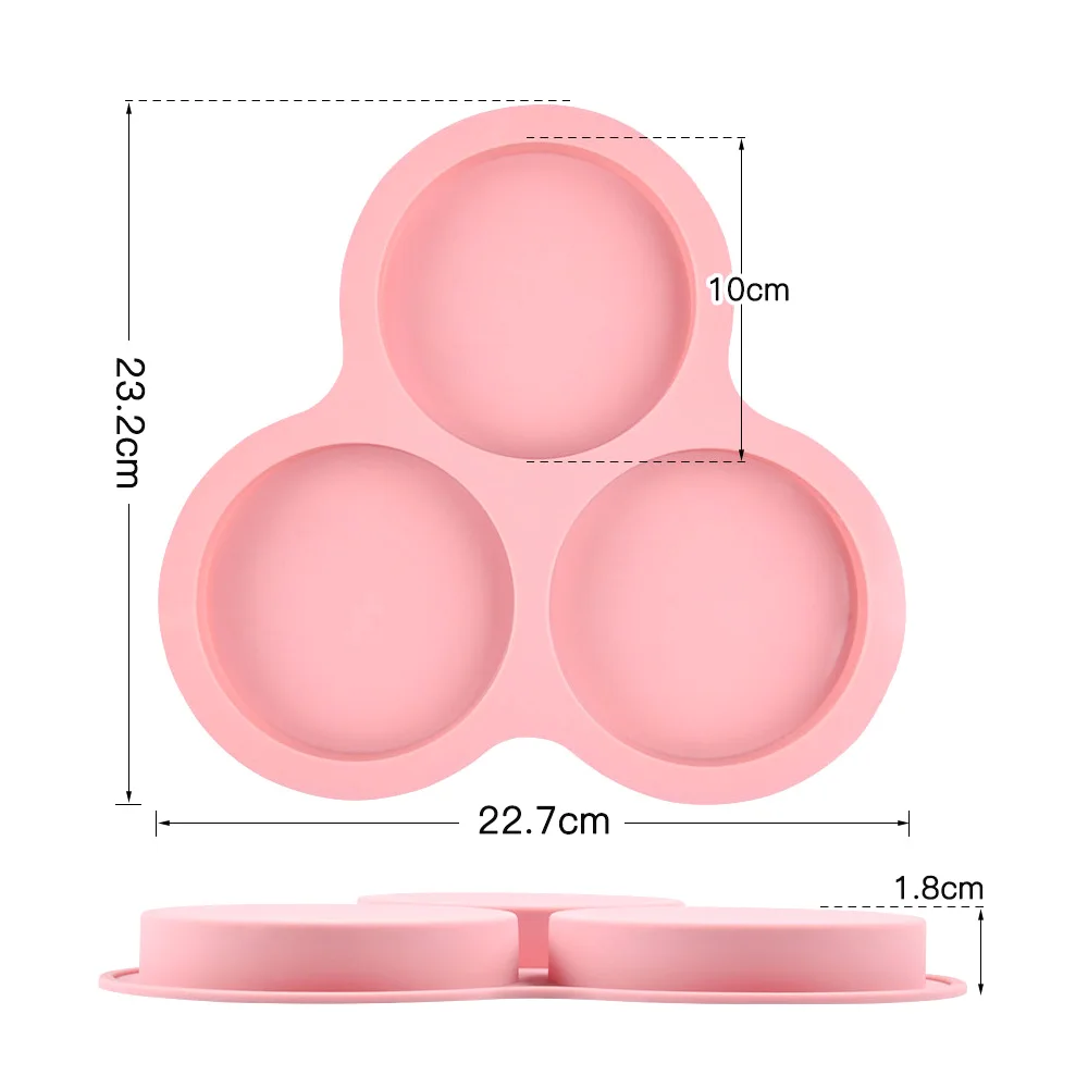 

Chocolate Mold Cake Decorating Tool Cake Mold Non-stick Round Candy Mold Loaf Pizza Toast Tray 3D Silicone