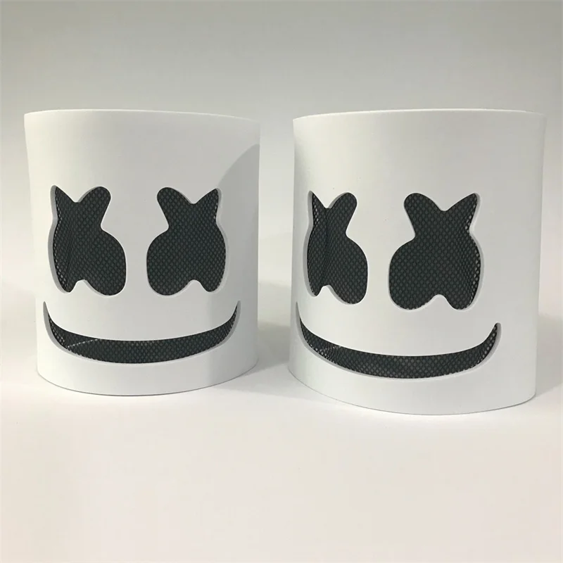 Cosplay Хэллоуин Marshmallow DJ головной убор marshmello электрическая слойная маска для