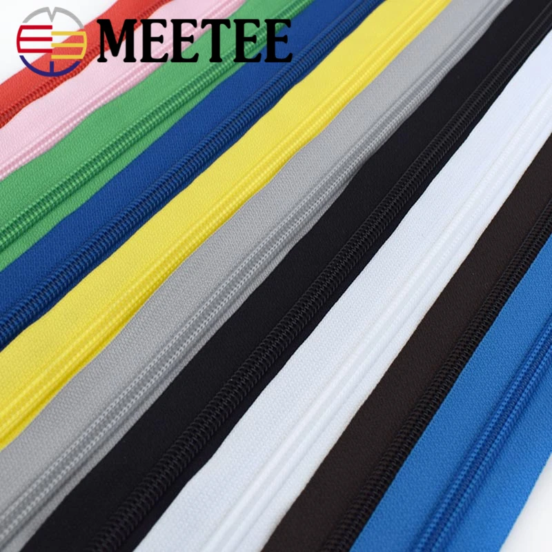 4 шт. Meetee 5 # нейлоновые молнии 40/60/70 см молния с открытым концом для закрытия шитья
