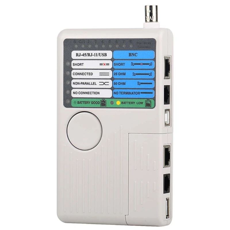 

L9NA 4 in 1 Remote RJ11 RJ45 USB BNC LAN Network Cable Tester for UTP STP Cables Tracker Detector Tool