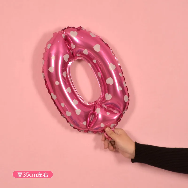 

16 32 40 inch blue pink number foil balloons wedding event christmas halloween festival birthday party B6-16