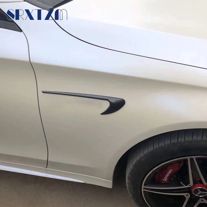 2 шт. украшения воздушных отверстий боковых крыльев для Mercedes Benz W212 E63 E300 W220 W221 W202 W204 W205 C260L CLA CLS AMG наклейка на.