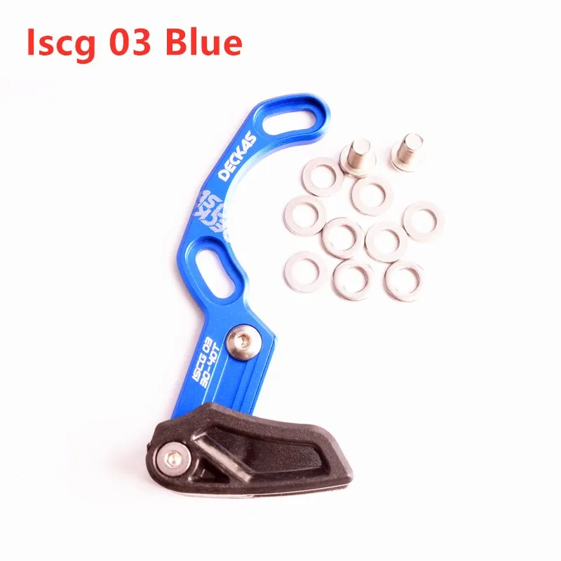 iscg 03 blue DECKAS направляющая велосипедной цепи MTB направляющая велосипедной цепи 1X система ISCG 03 ISCG 05 крепление BB CNC односкоростная широкая узкая направляющая цепи - Цвет: iscg 03 blue