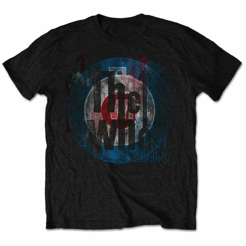Официальная футболка с текстурой Who Target M L XL NEU (1)|Мужские футболки| |