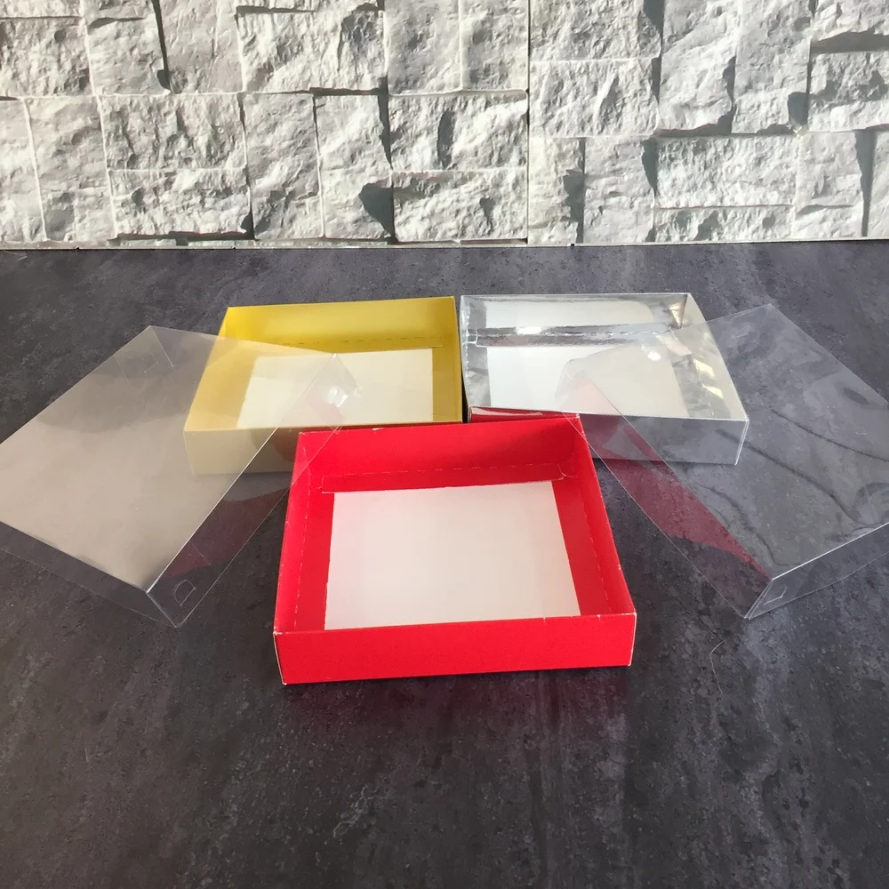 

White Cake Gift Box Cardboard Packaging Window Transparent Lid Cookie Boite a Gateaux Candy Wedding Clothes Dress Guests Boxes