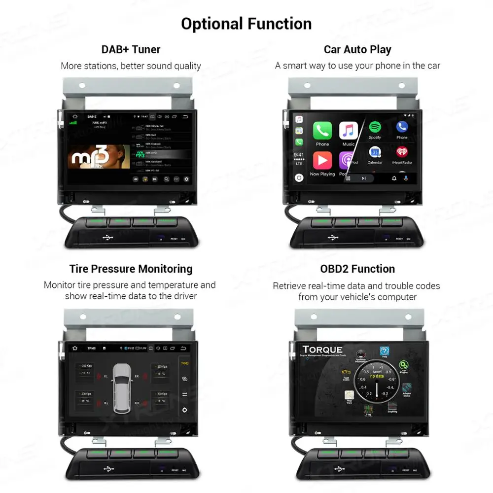 Автомобильный радиоплеер XTRONS 7 дюймов Android 10 0 для Land Rover Freelander 2 2007 2008 2009 2010 2011 2012 GPS