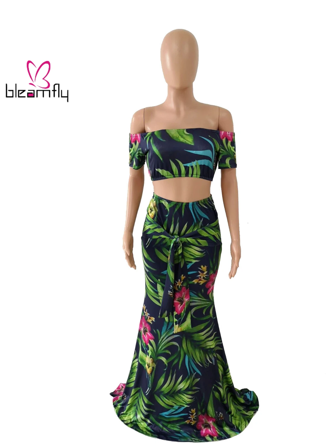 Новый женский летний пляжный костюм в форме листа стиле бохо с принтом открытыми