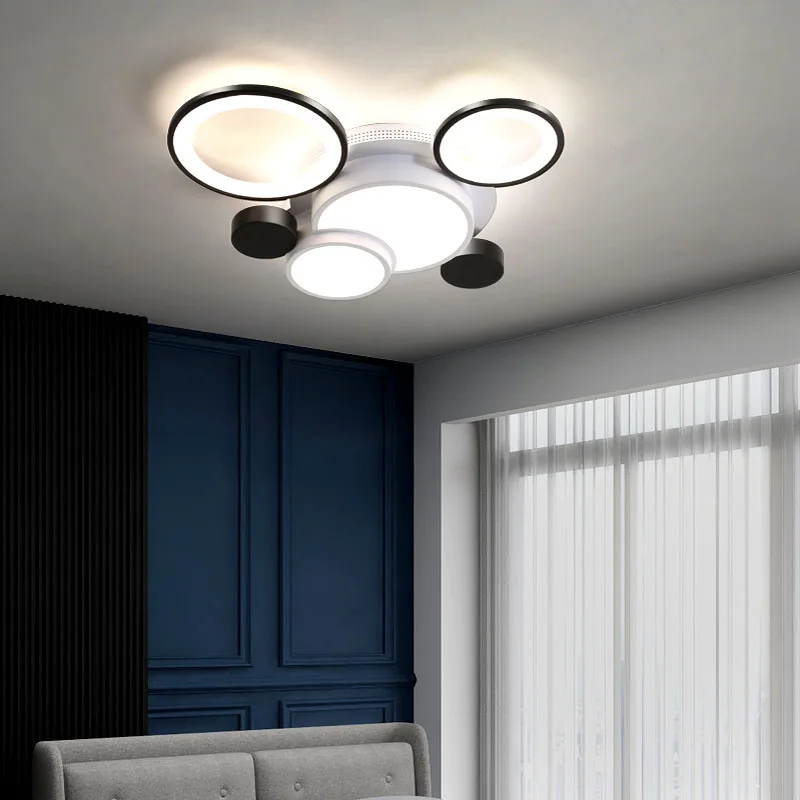 $53.25 Nordic LED Living Room Bedroom Ceiling Light Dining Room Kitchen Pendant Light With Remote Control Villa Light Dimmable Light