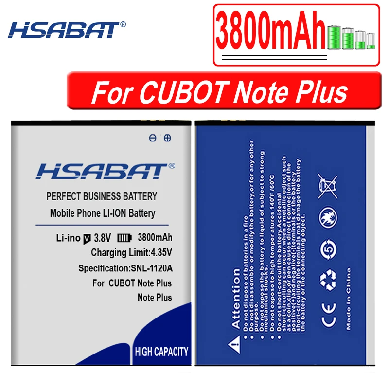 Аккумулятор HSABAT Note Plus 3800 мАч для CUBOT Note Plus