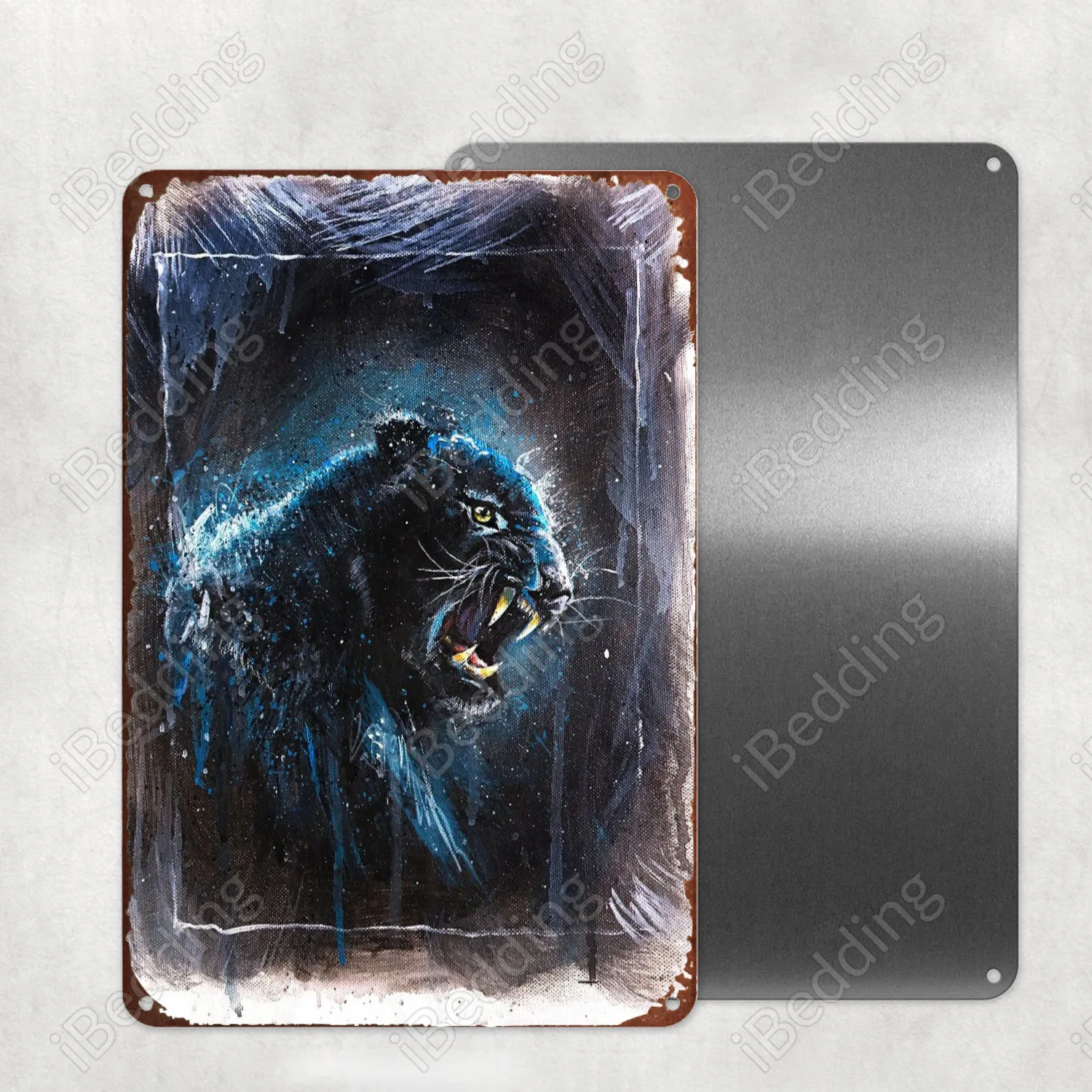 Акрил на холсте... Винтажная табличка металлическая плитка для украшения стен в