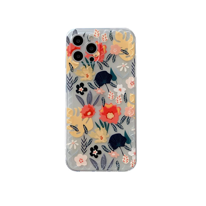 

Case for iphone 12 12Pro Max Art botanical flower garden phone case for iphone 11 11Pro XR X XS Max SE 7 8 Plus Protective capa