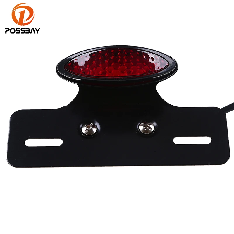 Задний светодиодный фонарь POSSBAY для мотоцикла стоп сигнал универсальный