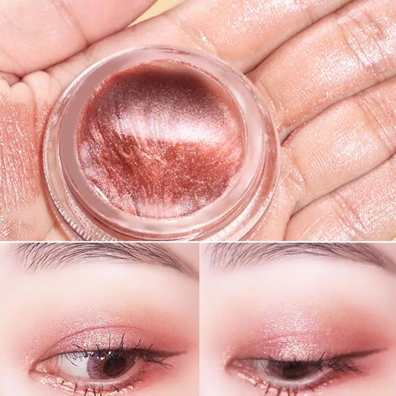 Монохромный желе хайлайтер тени для глаз блеск лица контурного макияжа Жидкий