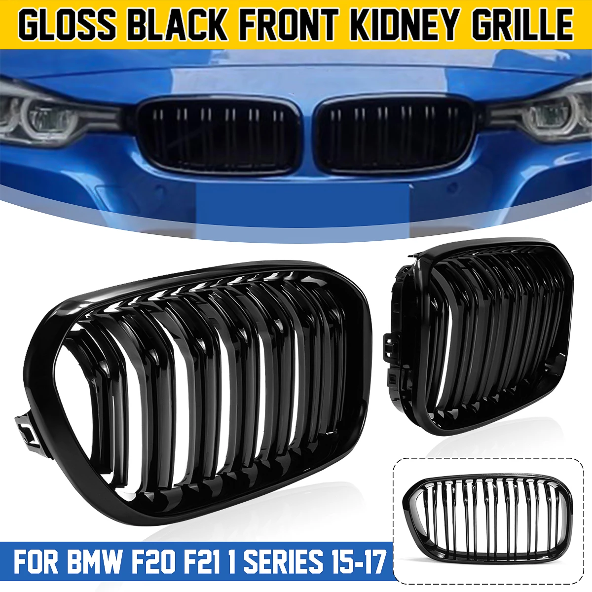 Глянцевый/матовый черный M Цвет 1/2 планка Замена автомобиля передний бампер