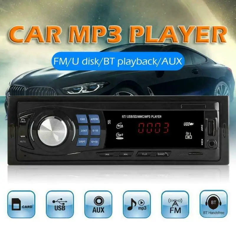 Автомагнитола SWM 8013 с Bluetooth 1 din мультимедийный проигрыватель 12 В FM-радио SD USB JSD-520 |