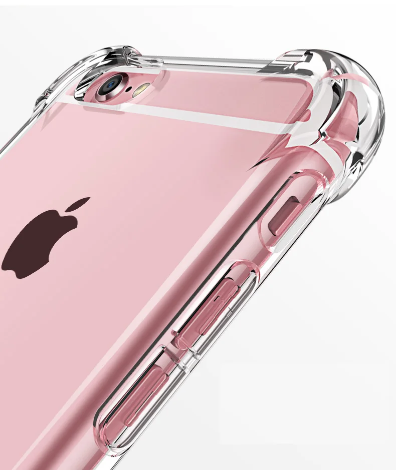 Transparent Silicone Case For iPhone 11 12 13 14 Pro max 7 Plus 6 6S 8 Plus Shockproof Soft Cover For Apple iPhone SE 2022 x xs
