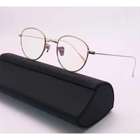 japanese brand optical titanium round ultra light gafas hand made eyeglasses myopia prescription glasses frames men de %c3%b3culos