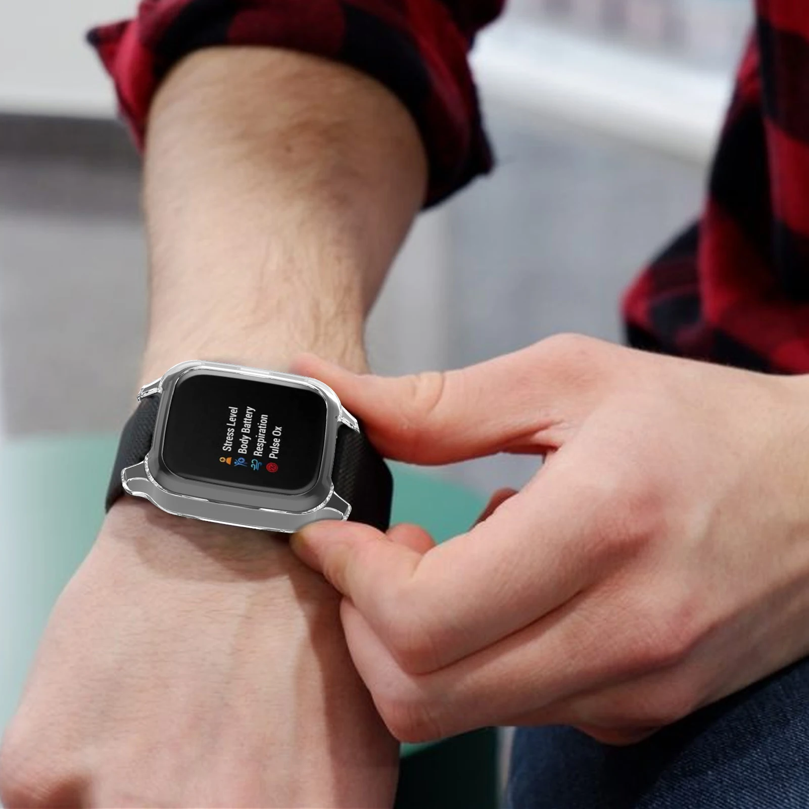 

TPU Protective Cover For Garmin Venu SQ Watch Case Clear Soft Protector Cases For Garmin VenuSq Silicone Bumper Shell