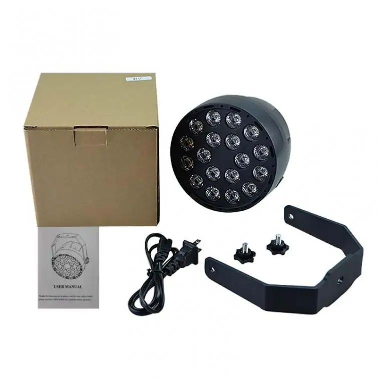 Ультрафиолетовый миниатюрный светодиодный прожектор 18 светодиодов