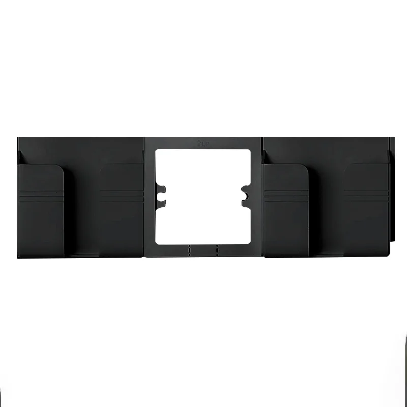 Dual USB Charging Port 16A Wall EU Russia Socket Power Outlet Glass Panel PC Black Color | Обустройство дома