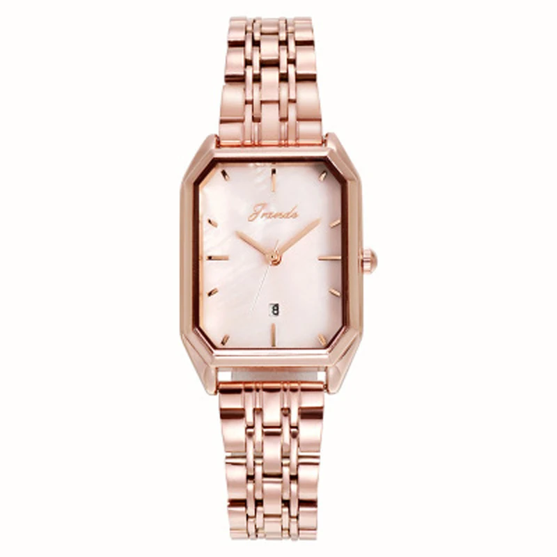 

2021 A++++ Quality Stainless Steel Band Quartz Ladies Watches Stainless Steel Calendar Czech Stone Waterproof Watch for Women