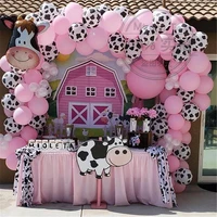 79pcsset farm party decoration balloon garland arch kit cow animal birthday backdrop latex air globos baby shower kids supplies