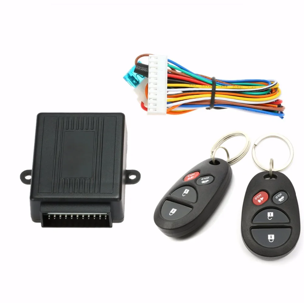 

Car Central Door Lock Auto Keyless Entry System Button Start Stop Keychain Central Kit Universal Car 12V