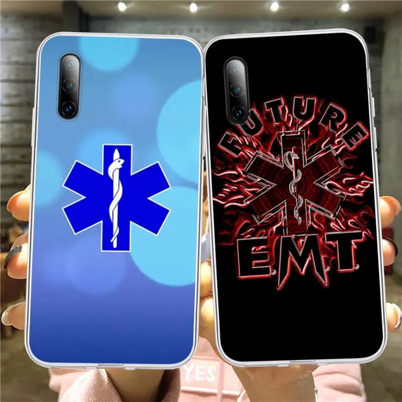 

EMT EMS Medical Rescue Phone Case For Samsung S20 S21 Note20 A71 A30s A52 Plus Ultra lite Transparent Nax Fundas Cover