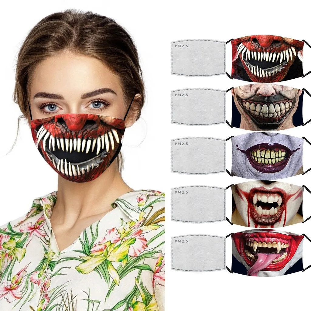 Мотоциклетная маска для лица с изображением рта хлопковая Балаклава фильтр