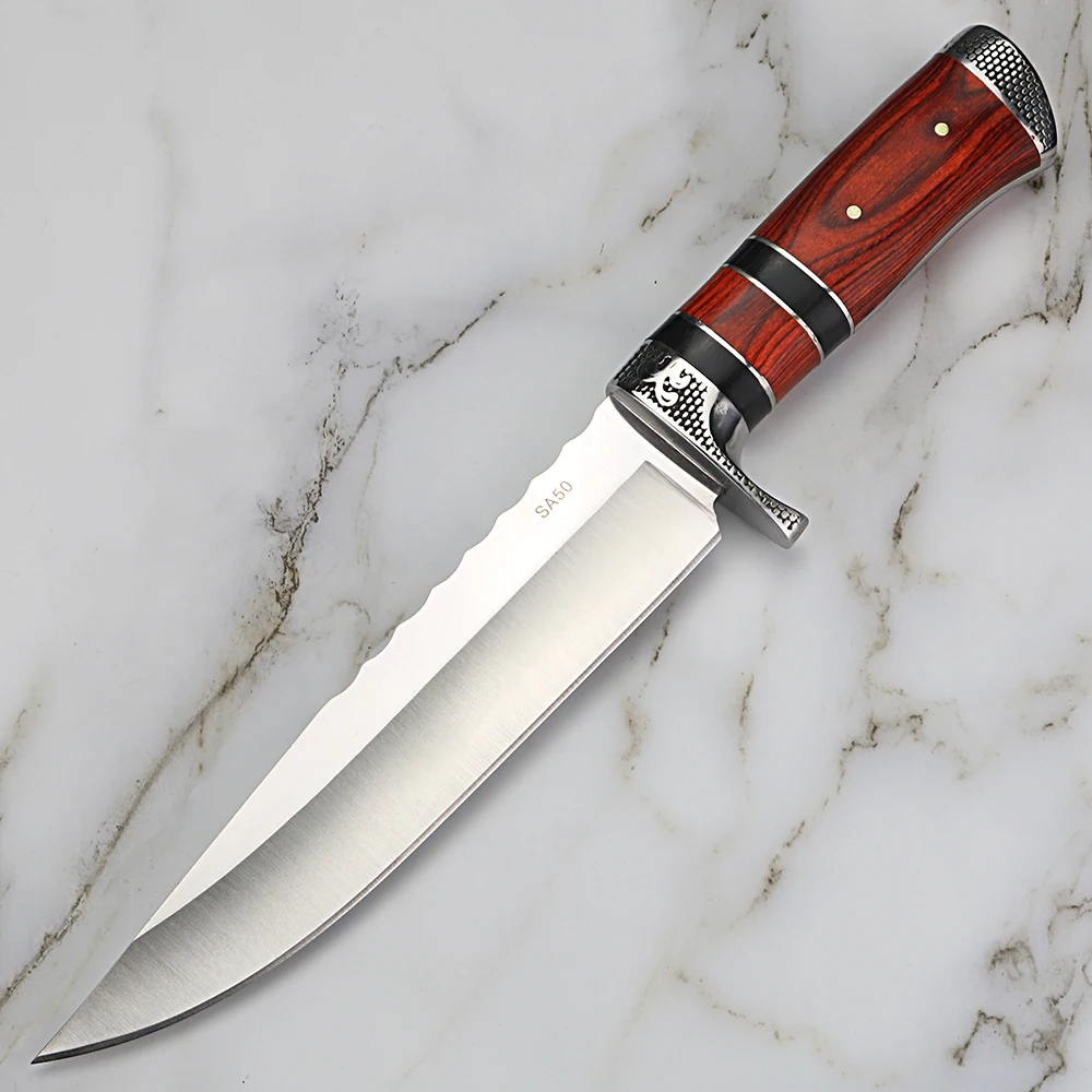 Прямой нож высокой твердости уличный для самообороны кемпинг охотничий короткий