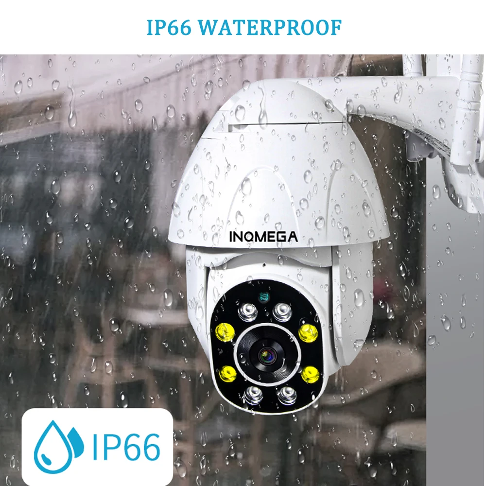 INQMEGA PTZ IP камера WIFI скоростная купольная автоматическое отслеживание наружная 4X
