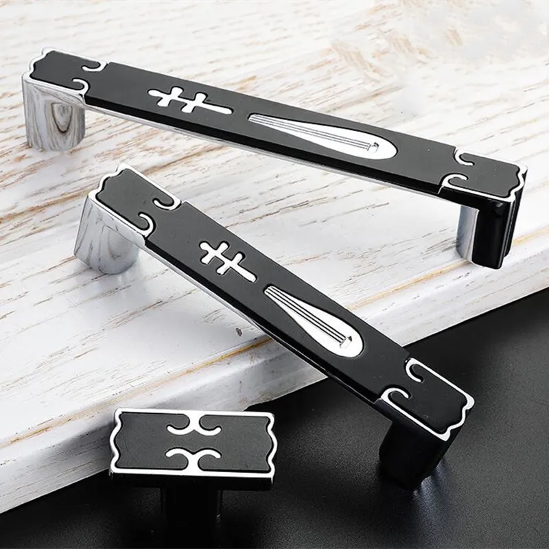 KK & FING Современный Античный цинковый сплав деревянные ручки для шкафа ящика