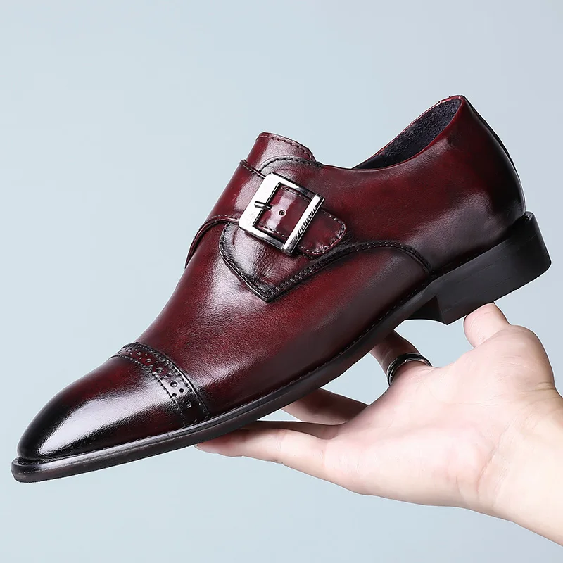 Обувь из натуральной кожи наивысшего качества в европейском стиле Мужские