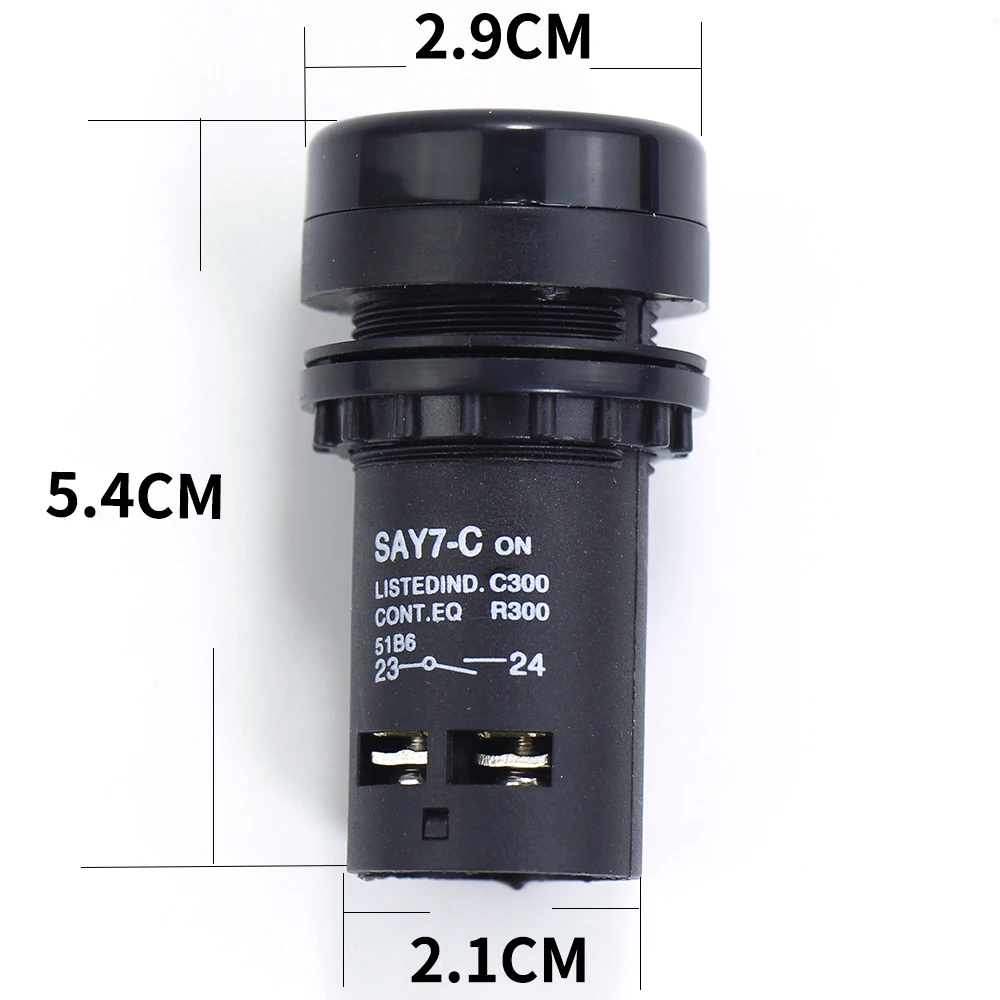 LA39J-11B 22 мм Мгновенный кнопочный переключатель с электрошоком из меди зеленый
