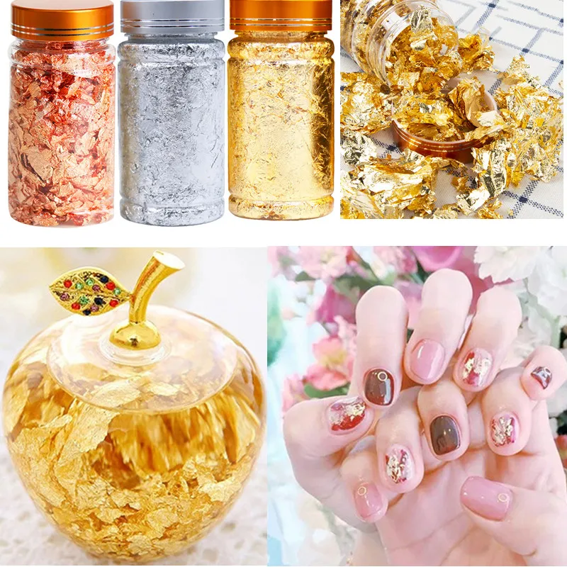 3 украшения для бутылок заполнение сахарной бумаги золотой блеск алюминиевая