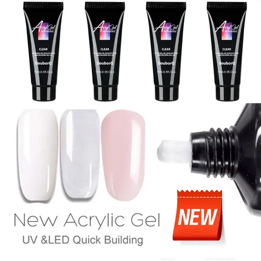 

Soak off Nails Gel UV Acryl Gel Quick Building lFinger Extension Nail Gel Camouflage UV LED Hard Builder Gelgift 48Mold Tip