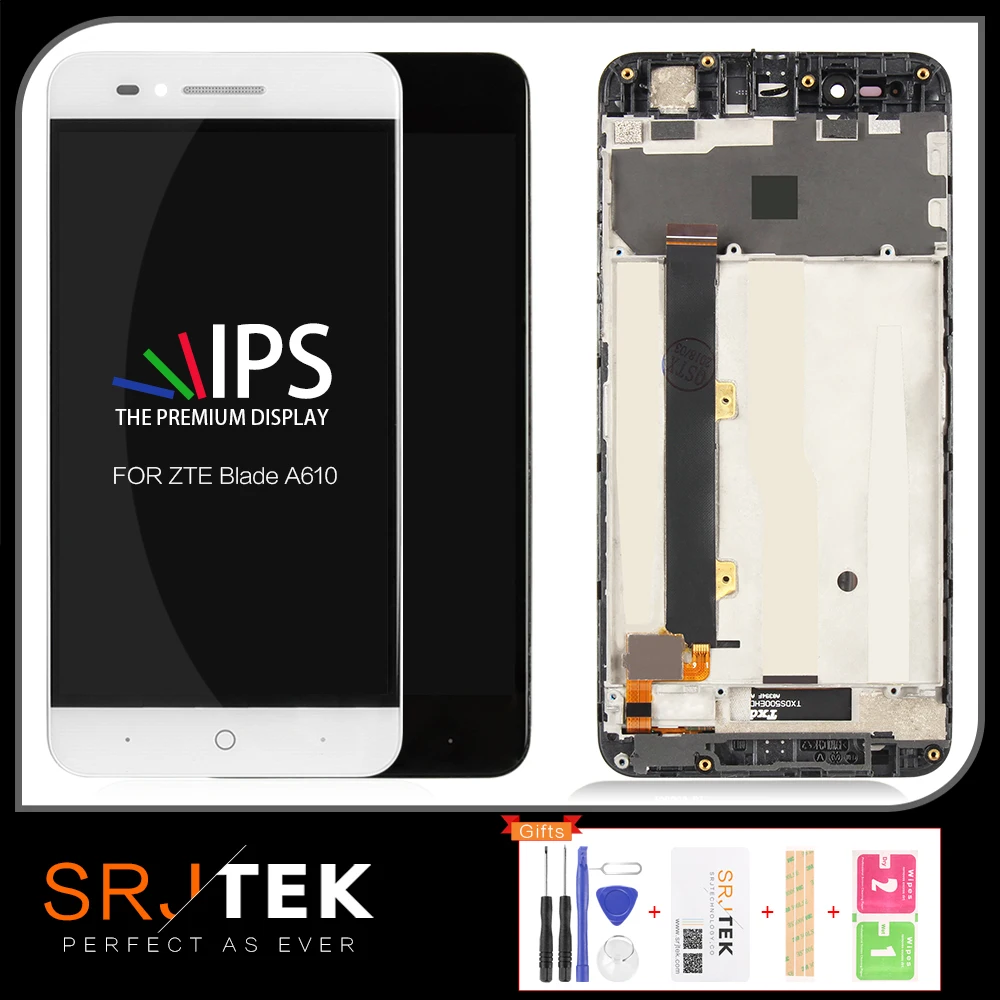 Srjtek для ZTE Blade A610 LCD дисплей кодирующий преобразователь сенсорного экрана в сборе