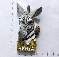 africa kenya fridge magnets 3d resin handmade zebra refrigerator magnetic stickers travel tourism souvenirs gift